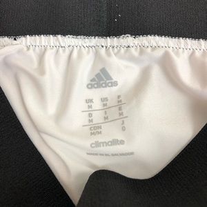 adidas men's triple stripe foam sliding shorts